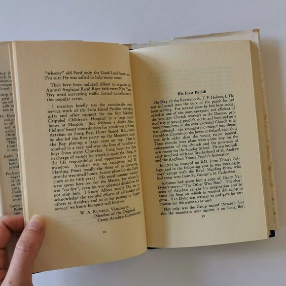 1958 Biography Archdeacon Anglican Church Canada - Religious Ephemera Ministry - Picture 8 of 10